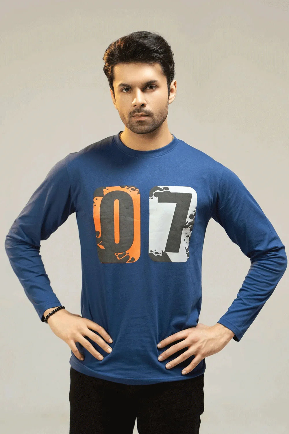 Men Full Sleeve Shirt - Blue