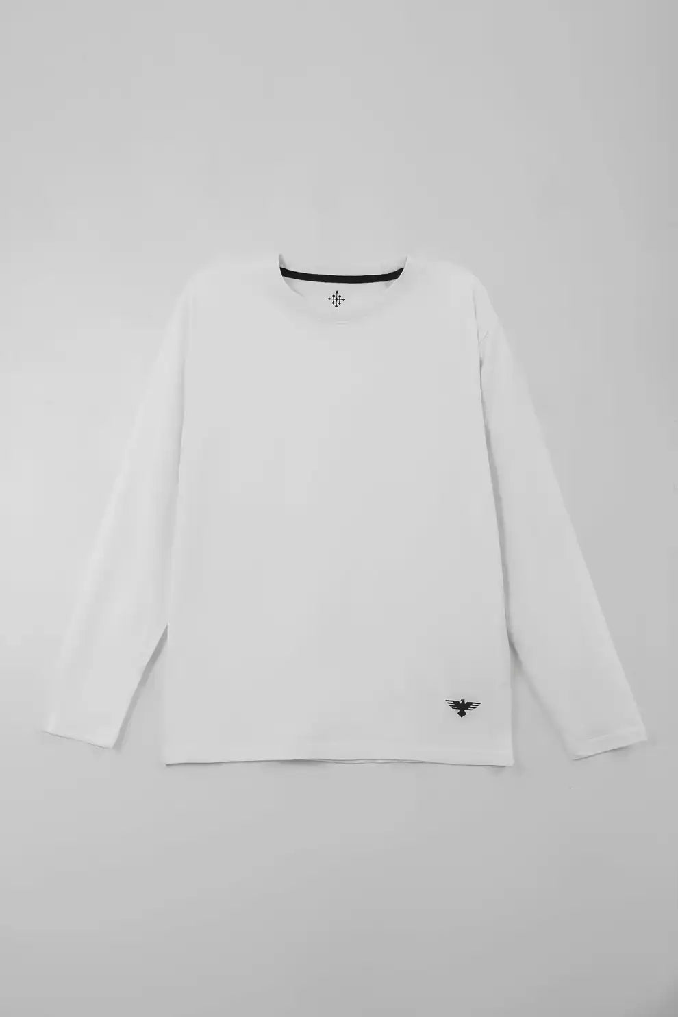 Men Full-Sleeve T-Shirt – White